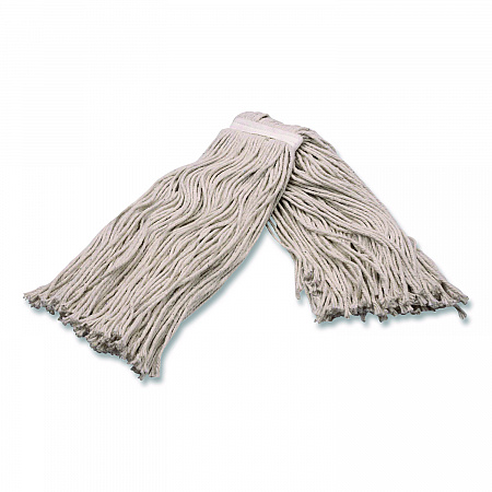 Full Weight Cut End Mop Head, Cotton, 16 oz, White (369716B00)
