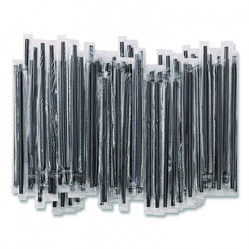 Wrapped Polypropylene Stirrers, 5.5", Black, 500/Box (BEP90209)