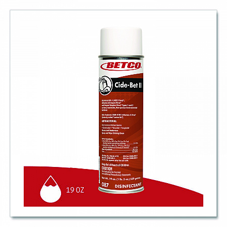 Cide-Bet II Aerosol Disinfectant Spray, Floral Scent, 19 oz Aerosol Spray, 12/Carton (0872300)