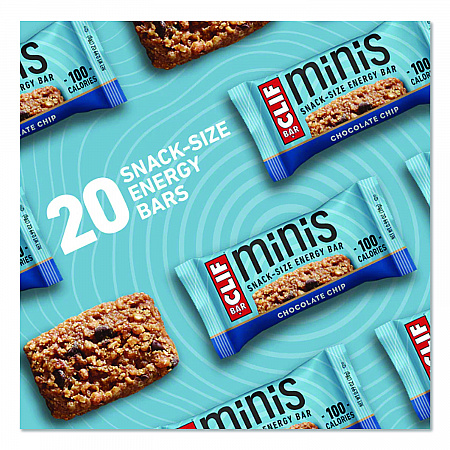 Energy Bar, Mini Chocolate Chip, 0.99 oz Bar, 20/Box (CCC37654)