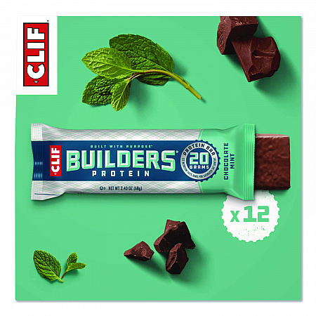 Builders Protein Bar, Chocolate Mint, 2.4 oz Bar, 12 Bars/Box (CCC160044)