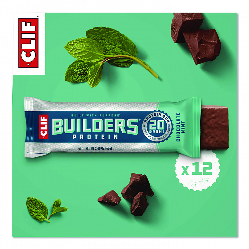 Builders Protein Bar, Chocolate Mint, 2.4 oz Bar, 12 Bars/Box (CCC160044)
