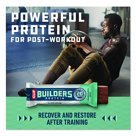 Builders Protein Bar, Chocolate Mint, 2.4 oz Bar, 12 Bars/Box (CCC160044)