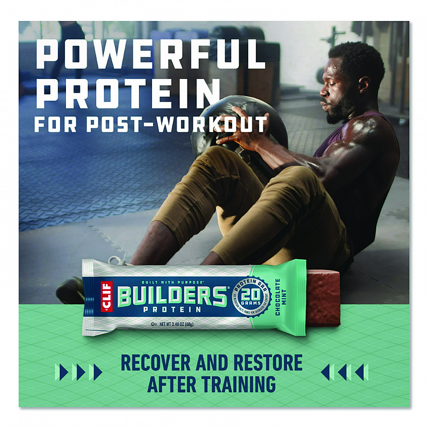Builders Protein Bar, Chocolate Mint, 2.4 oz Bar, 12 Bars/Box (CCC160044)
