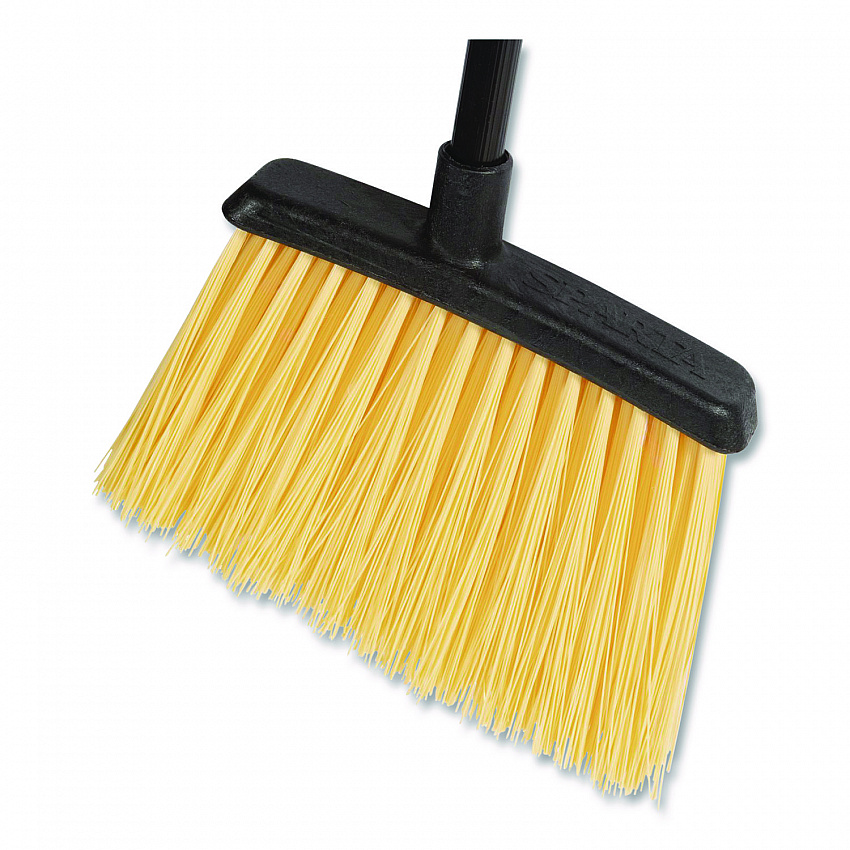 Duo-Sweep Unflagged Heavy Duty Angle Broom, 55" Length, Black/Yellow (4688500)