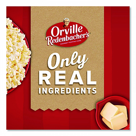 Gourmet Microwave Popcorn, Butter, 3.29 oz Bag, 36/Carton (GOV48060)