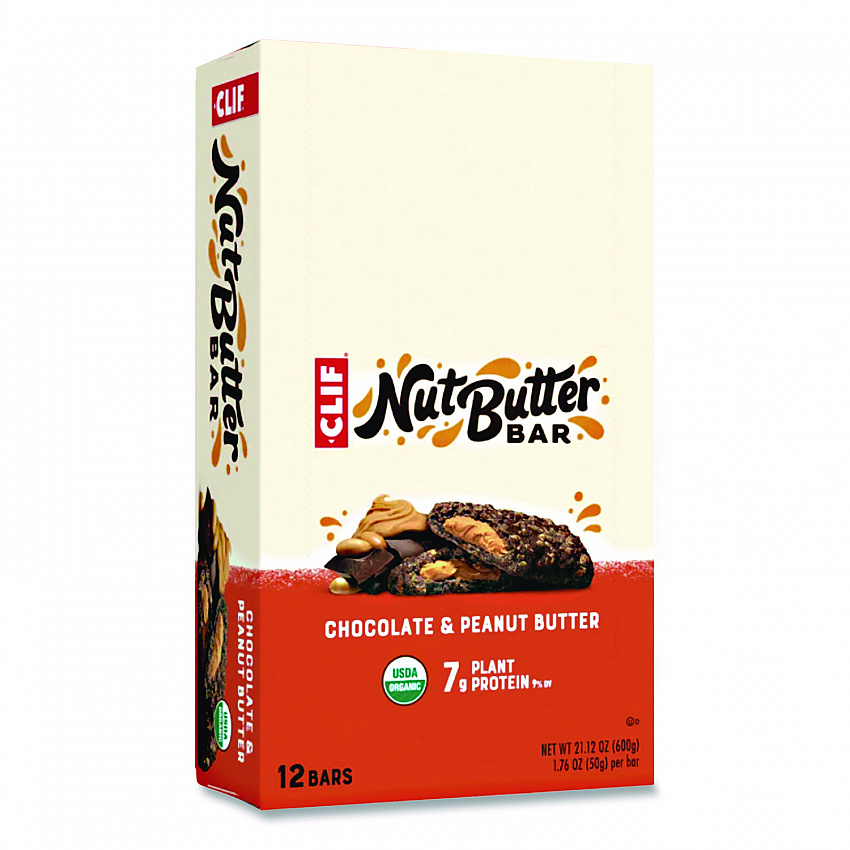 Nut Butter Filled Energy Bar, Chocolate Peanut Butter, 1.76 oz Bar, 12 Bars/Box (CCC56801)