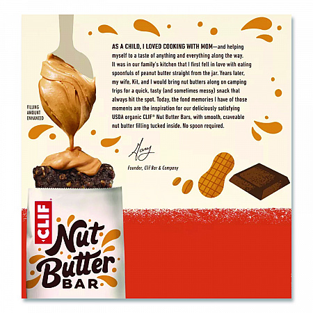 Nut Butter Filled Energy Bar, Chocolate Peanut Butter, 1.76 oz Bar, 12 Bars/Box (CCC56801)