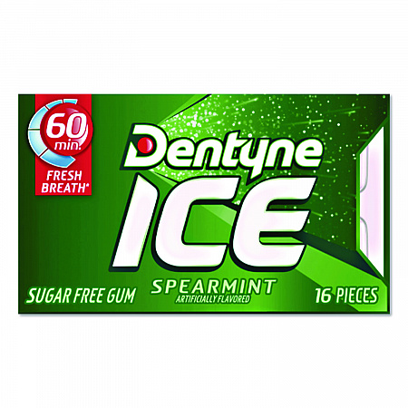 Sugarless Gum, Spearmint, 16 Pieces/Pack, 9 Packs/Box (AMC31500)