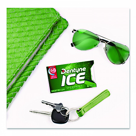 Sugarless Gum, Spearmint, 16 Pieces/Pack, 9 Packs/Box (AMC31500)