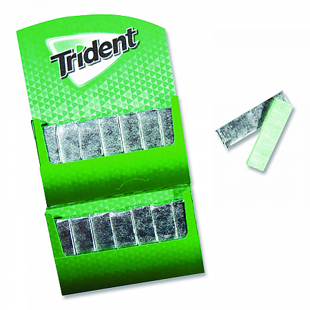Sugar-Free Gum, Spearmint, 14 Sticks/Pack, 12 Packs/Box (MOZ01106)