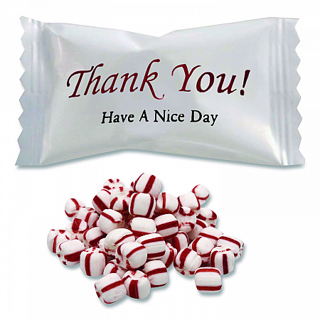 Thank You Have a Nice Day Mints, Peppermint, Individually Wrapped, 1,000/Carton (CJ3007P)