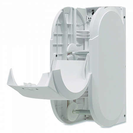 Compact Vertical Double-Roll Coreless Tissue Dispenser, 14.06 x 6.69 x 8.19, White (56767A)