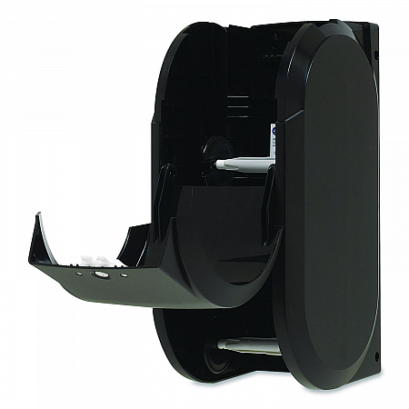 Compact Vertical Double Roll Coreless Tissue Dispenser, 14.06 x 6.69 x 8.19, Black (56790A)