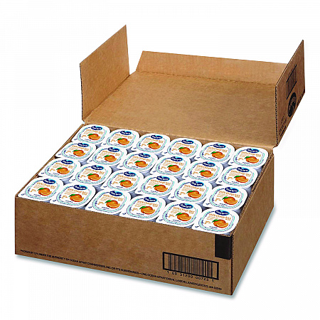 No-Thaw 100% Juice Cups, Orange, 4 oz Cups, 48/Carton (22002526)