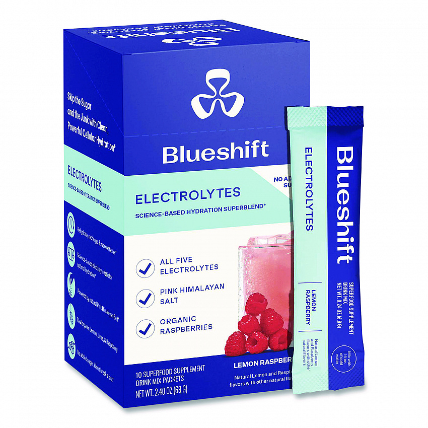 Electrolyte Lemon Raspberry Drink Mix, 0.24 oz Packets, 10/Pack, 2 Packs/Carton (60004165)