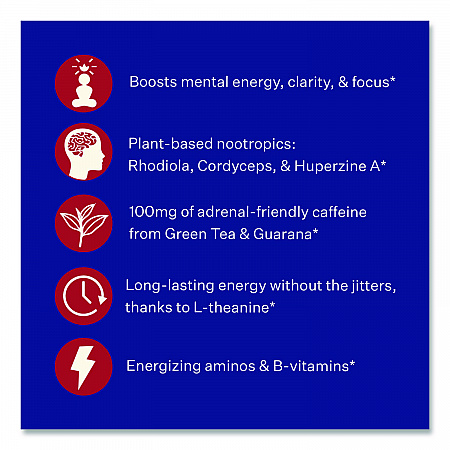 Energy and Focus Forest Berry Drink Mix, 0.24 oz Packets, 10/Pack, 2 Packs/Carton (60004167)