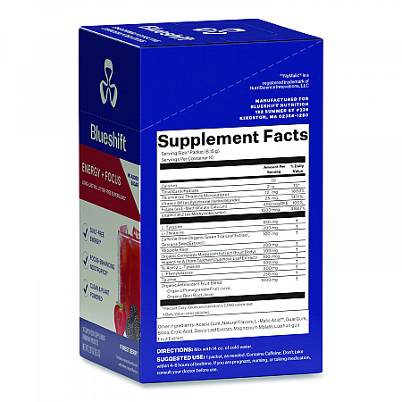 Energy and Focus Forest Berry Drink Mix, 0.24 oz Packets, 10/Pack, 2 Packs/Carton (60004167)