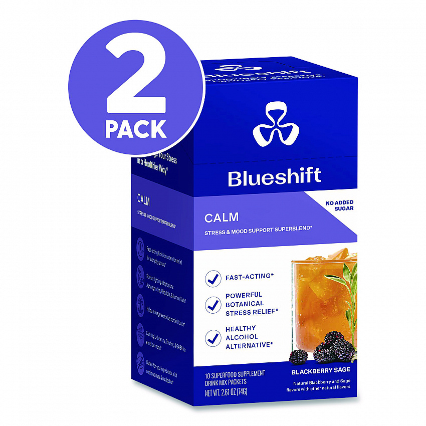 Calm Blackberry Sage Drink Mix, 0.23 oz Packets, 10/Pack, 2 Packs/Carton (60004168)