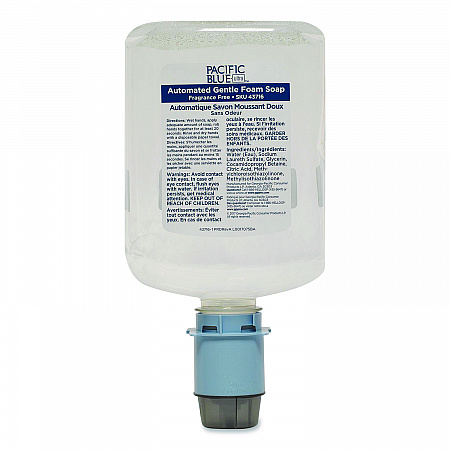 Pacific Blue Ultra Automated Foam Soap Refill, Fragrance-Free, 1,200 mL, 3/Carton (43716)