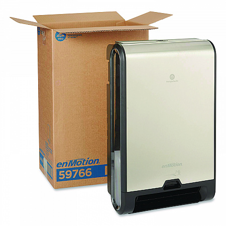 enMotion Flex Automated Touchless Roll Towel Dispenser, 13.31 x 7.96 x 21.25, Stainless Steel (59766)