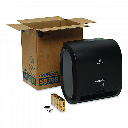 enMotion Flex Automated Touchless Roll Towel Dispenser, 11.75 x 7.83 x 13.28, Black (59798)
