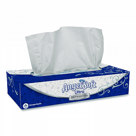 ps Ultra Facial Tissue, 2-Ply, White, 125 Sheets/Box, 10 Boxes/Carton (4836014)