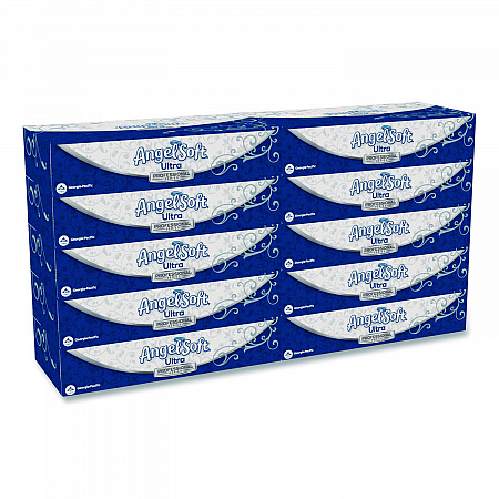 ps Ultra Facial Tissue, 2-Ply, White, 125 Sheets/Box, 10 Boxes/Carton (4836014)