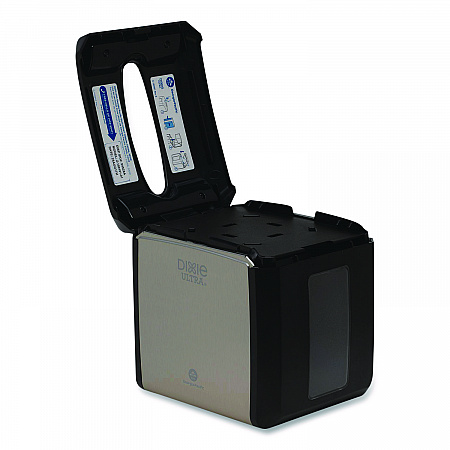 Tabletop Napkin Dispenser, 7.6 x 6.1 x 7.2, Stainless Black (54528A)