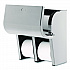 Compact Quad Vertical Four-Roll Coreless Dispenser, 11.75 x 6.9 x 13.25, Stainless Steel (56748)