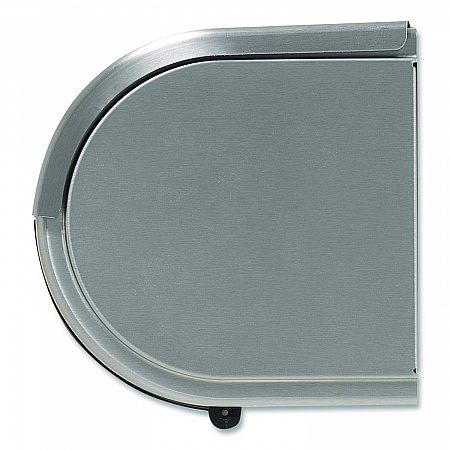 Compact Coreless Side-by-Side Double Roll Tissue Dispenser, 10.13 x 6.75 x 7.13, Stainless Steel (56798)