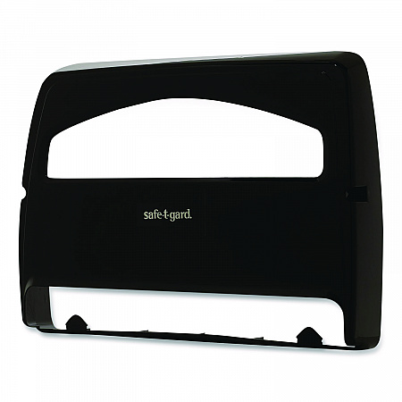 Safe-T-Gard Toilet Seat Cover Dispenser, Half-Fold, 16.38 x 2.5 x 11.75, Black (57748)