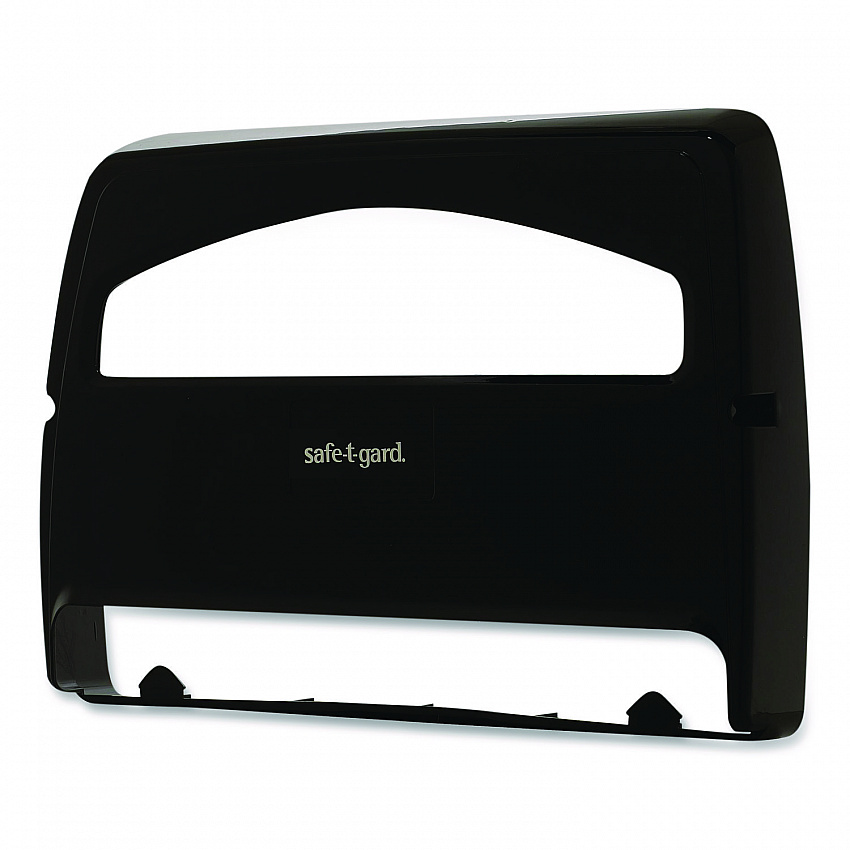 Safe-T-Gard Toilet Seat Cover Dispenser, Half-Fold, 16.38 x 2.5 x 11.75, Black (57748)