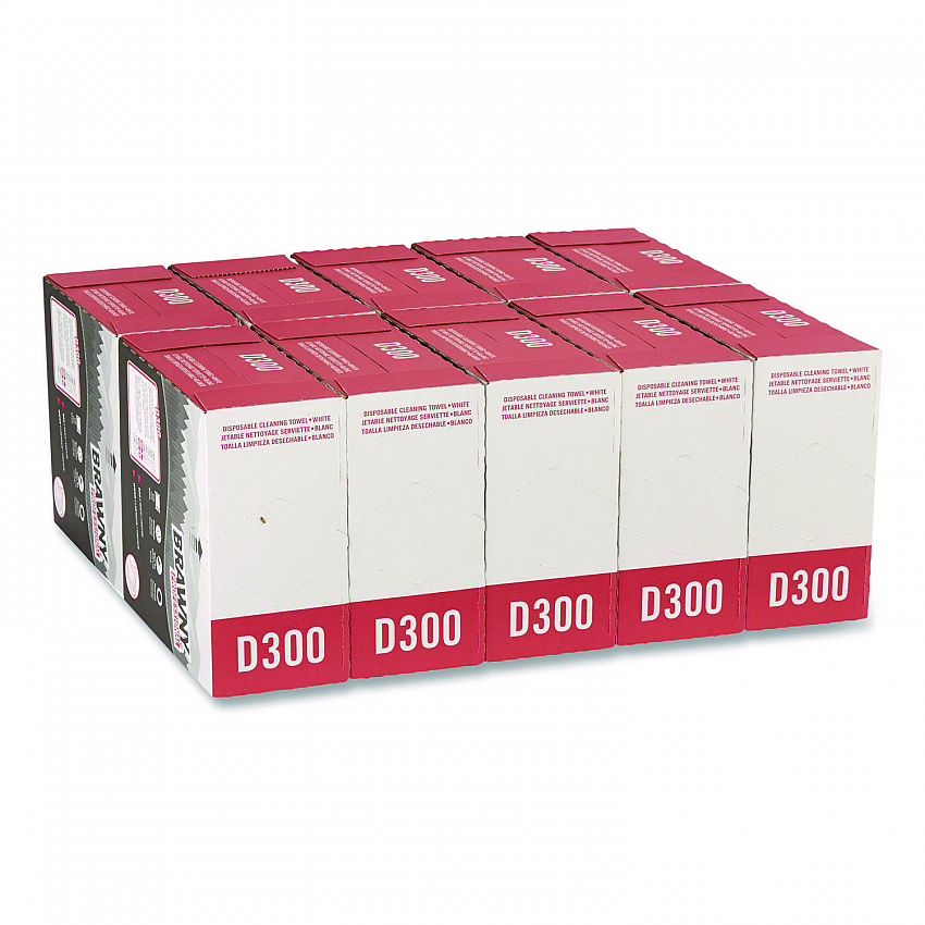Tall Dispenser Premium All-Purpose DRC Wipers, 1-Ply, 9.25 x 16, Unscented, White, 110/Box 10 Boxes/Carton (20075)