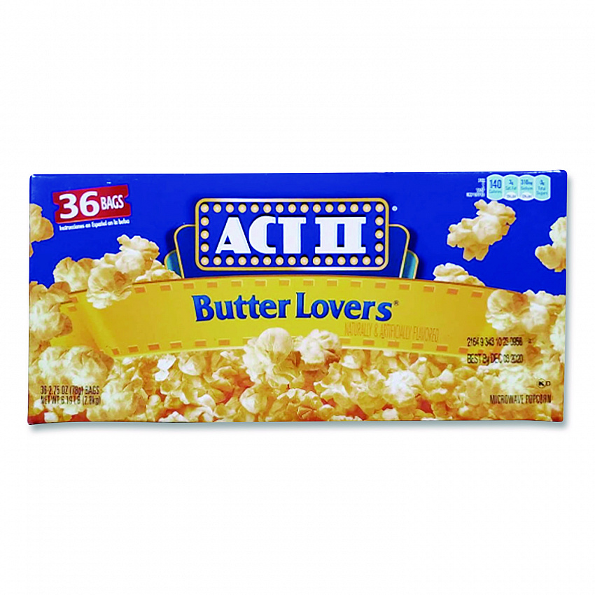 Microwave Popcorn, Butter, 2.75 oz Bag, 36/Carton (GOV23223)