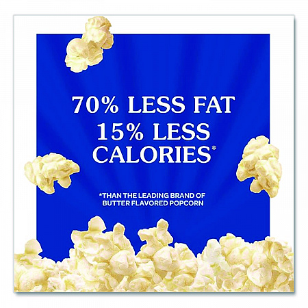 Microwave Popcorn, Light Butter, 2.75 oz Bag, 36/Carton (GOV23243)