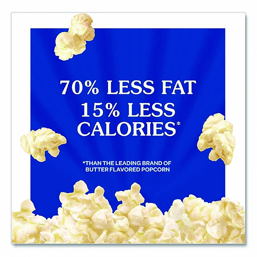 Microwave Popcorn, Light Butter, 2.75 oz Bag, 36/Carton (GOV23243)