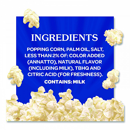 Microwave Popcorn, Light Butter, 2.75 oz Bag, 36/Carton (GOV23243)