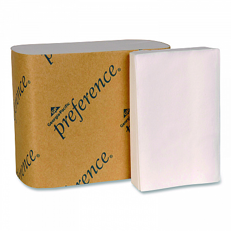 preference Singlefold Interfolded Bath Tissue, Septic Safe, 1-Ply, White, 400 Sheets/Pack, 60 Packs/Carton (10101)