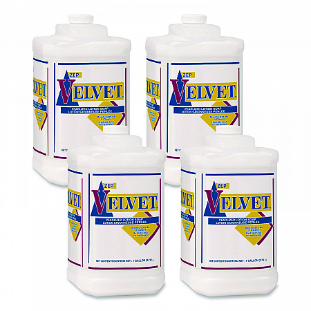 Velvet Lotion Soap, Pleasant Scent, 1 gal Bottle, 4/Carton (95824)