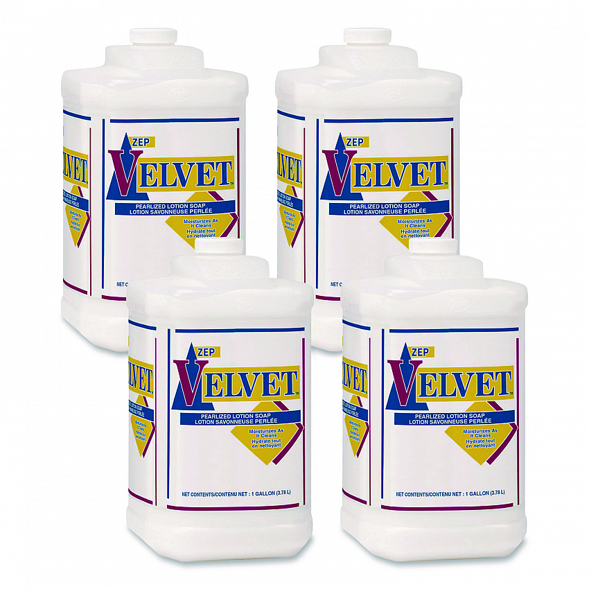 Velvet Lotion Soap, Pleasant Scent, 1 gal Bottle, 4/Carton (95824)