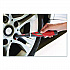 Multi-Purpose Cordless Battery Power Scrubber, Red/White Nylon Bristles, 12.68