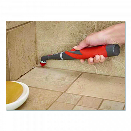 Reveal Power Scrubber, Red/White Nylon Bristles, 1.73