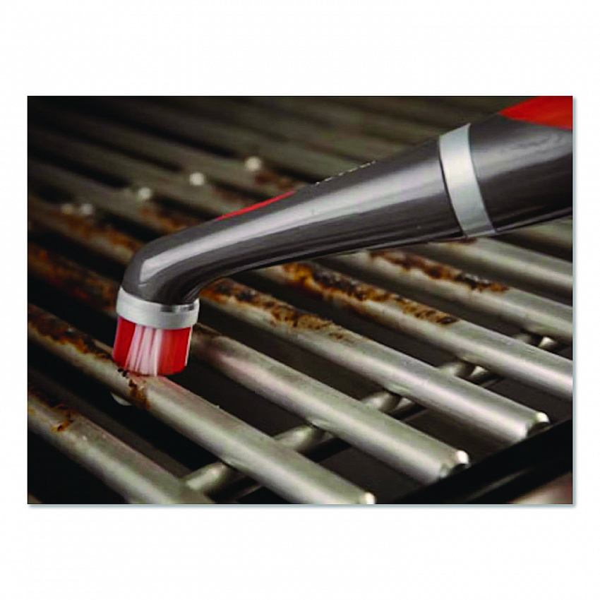 Reveal Power Scrubber, Red/White Nylon Bristles, 1.73" Brush, Red Plastic Handle (2057486)