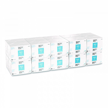 Pacific Blue Select Disposable Patient Care Washcloths, 1-Ply, 9.5 x 13, Unscented, White, 50/Pack, 20 Packs/Carton (80535)
