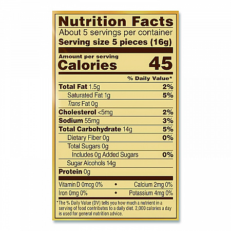 Hard Candies, Caramel, Individually Wrapped, 2.75 oz (SUL831498)