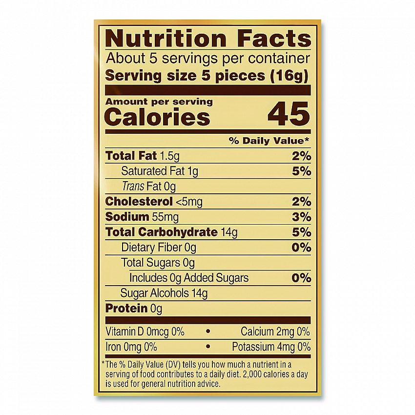 Hard Candies, Caramel, Individually Wrapped, 2.75 oz (SUL831498)