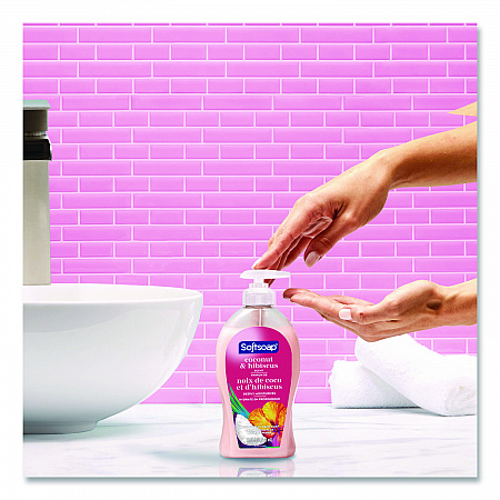 Liquid Hand Soap Pumps, Coconut and Hibiscus Scent, 11.25 oz, 6/Carton (US07157ACT)