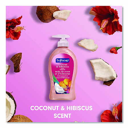 Liquid Hand Soap Pumps, Coconut and Hibiscus Scent, 11.25 oz, 6/Carton (US07157ACT)