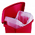 Slim Jim Streamline Resin Step-On Container, 24 gal, Resin, Red (1883570)
